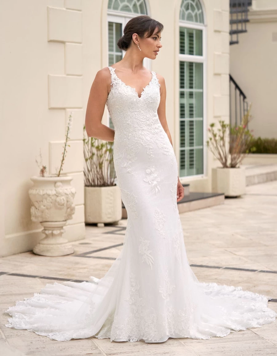 Signature Collection Xanthe Ivory Dress for Women - Elegant Wedding & Special Occasion Gown